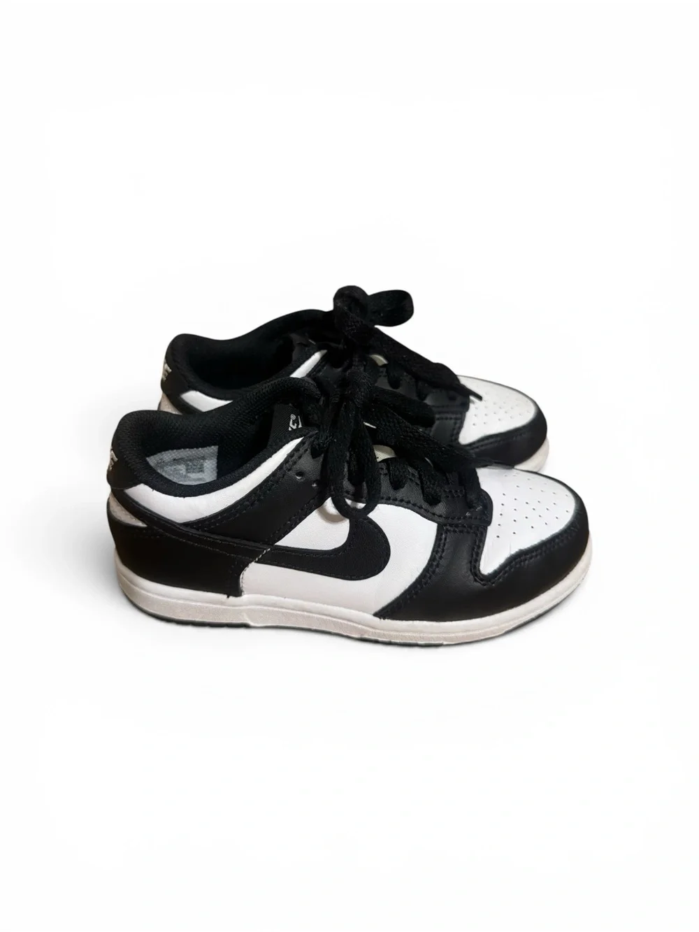 Kids 12C black and white panda dunks